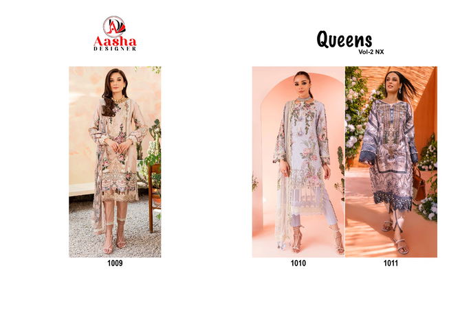 Aasha Queens Vol 2 Nx Lawan Cotton Pakistani Suits Catalog
